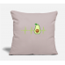 Avocado Heartbeat Tshirt Avocado Shirt Gift Vegan Light Taupe Pillow